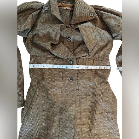 Unique designer rare ZSEGA 100% wool balloon sleeves lagenlook jacket coat S - Picture 9 of 16